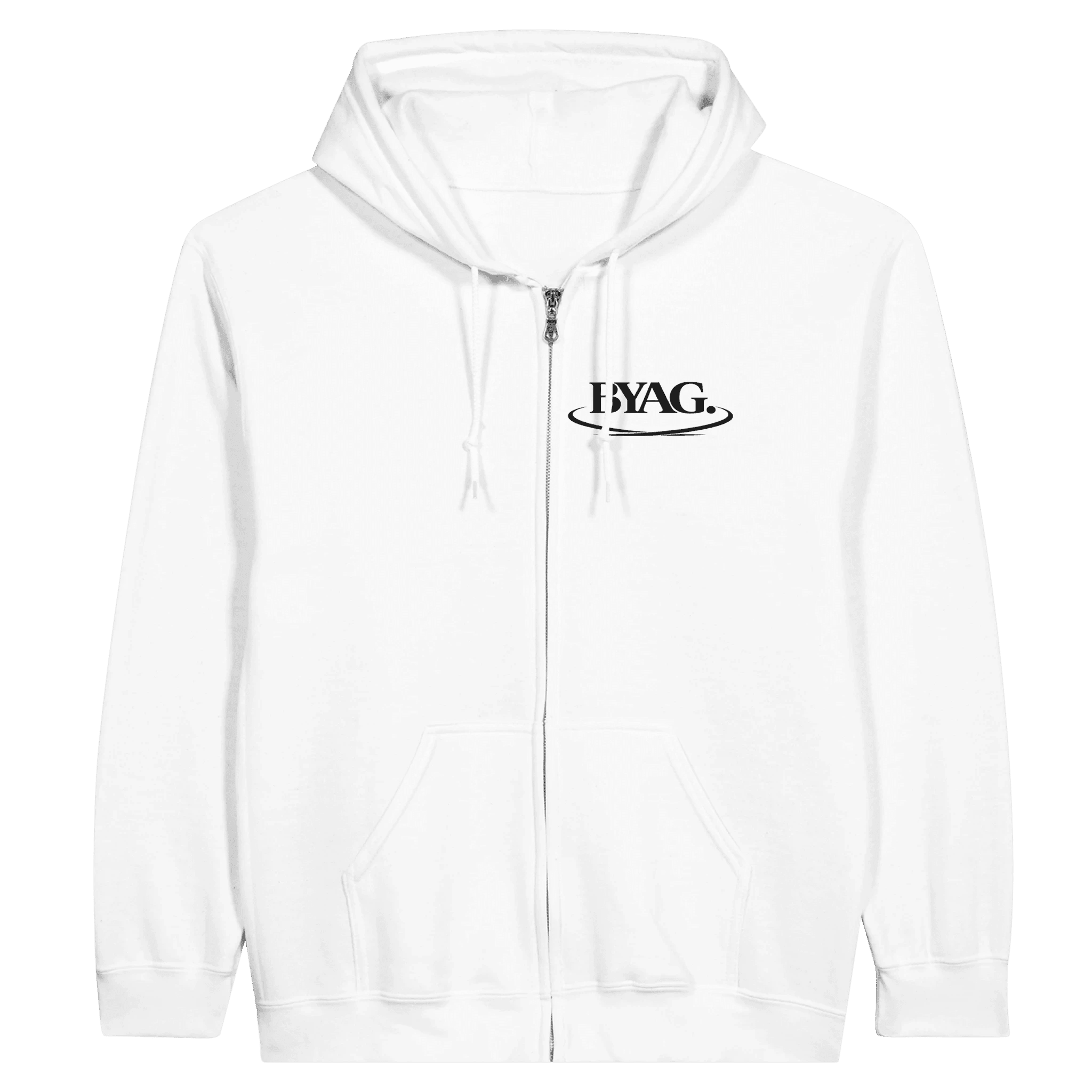BYAG. Organic Zip Hoodie – White von BYAG. | BYAG.