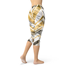 Marble W Lines Women's Capri Leggings - Black von BYAG. | BYAG.