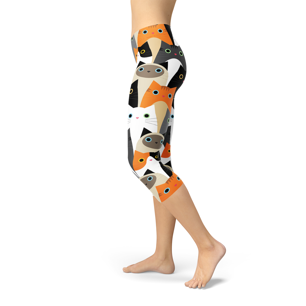 All Over Print Cats Women's Capri Leggings von BYAG. | BYAG.