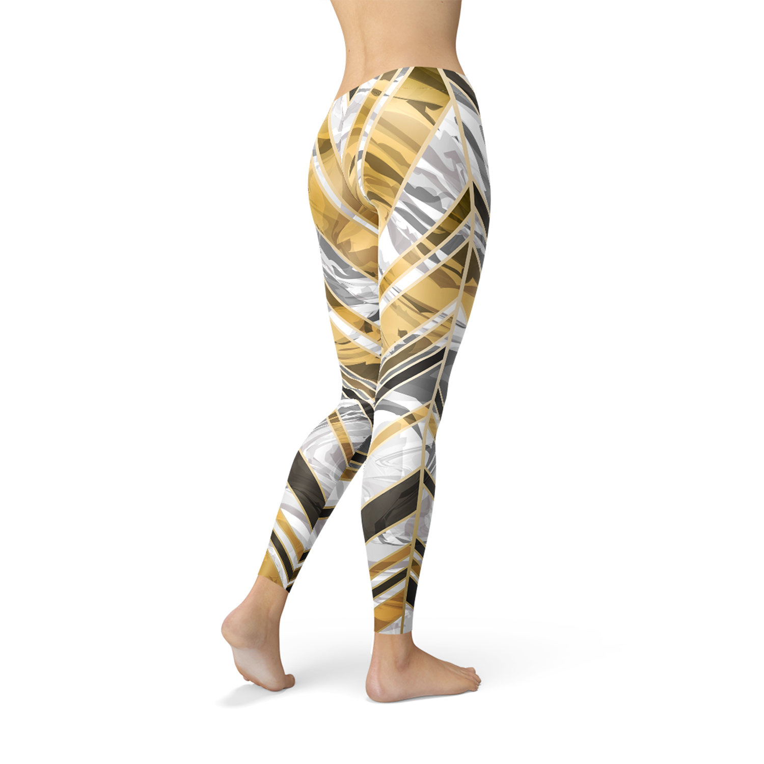 Marble W Lines Women's Leggings - Black von BYAG. | BYAG.