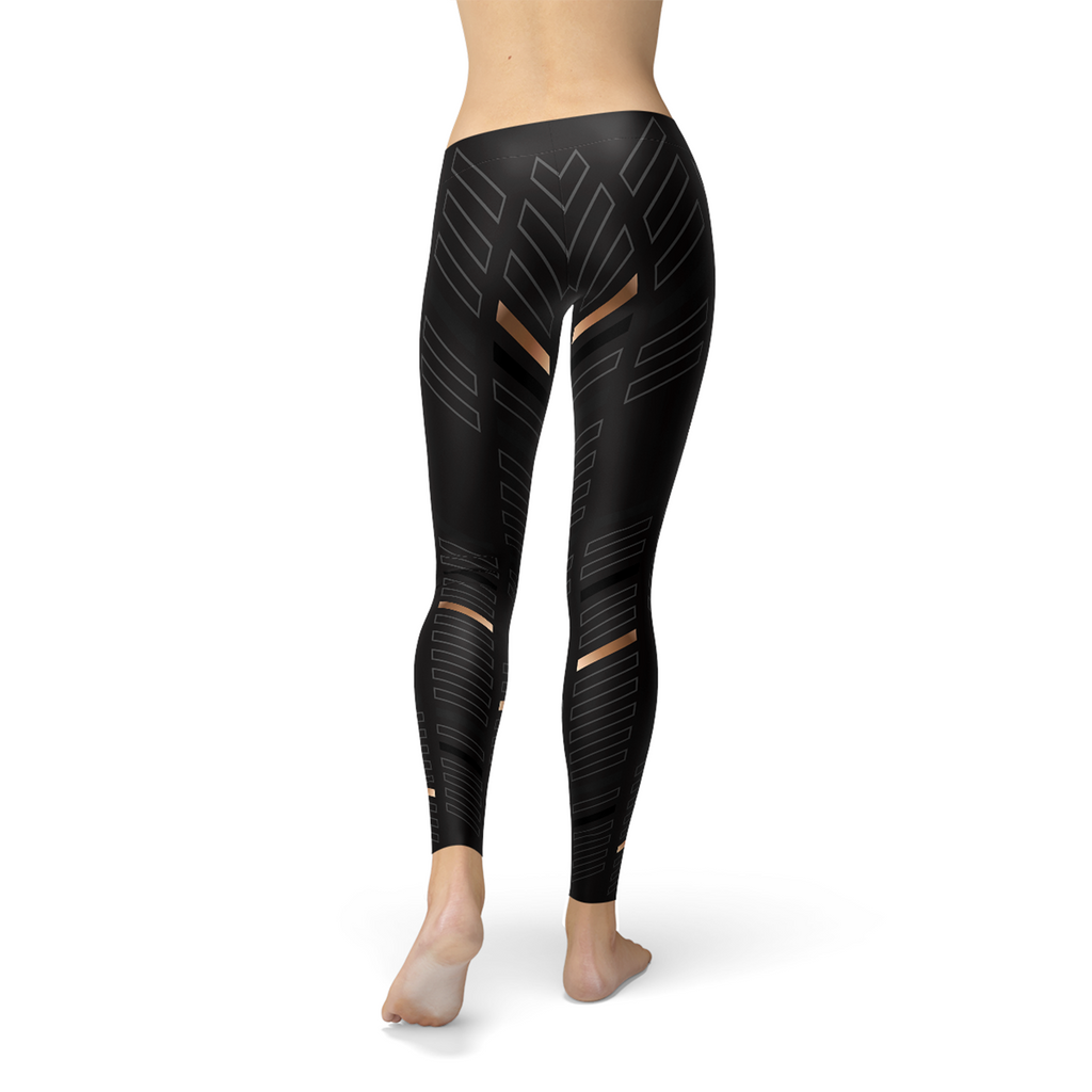 Stripes Women's Leggings - Black von BYAG. | BYAG.
