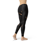 Stripes Women's Leggings - Black von BYAG. | BYAG.
