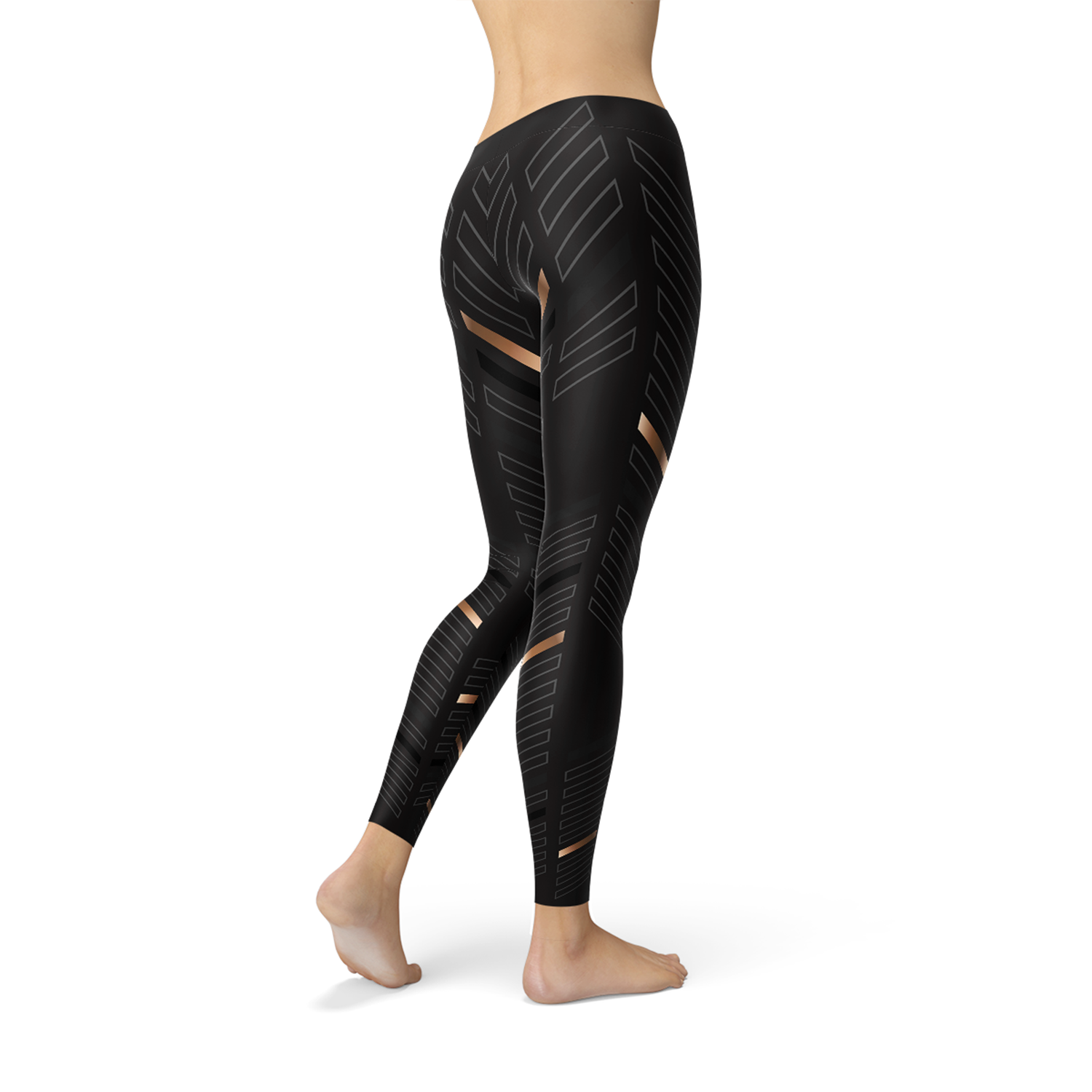 Stripes Women's Leggings - Black von BYAG. | BYAG.