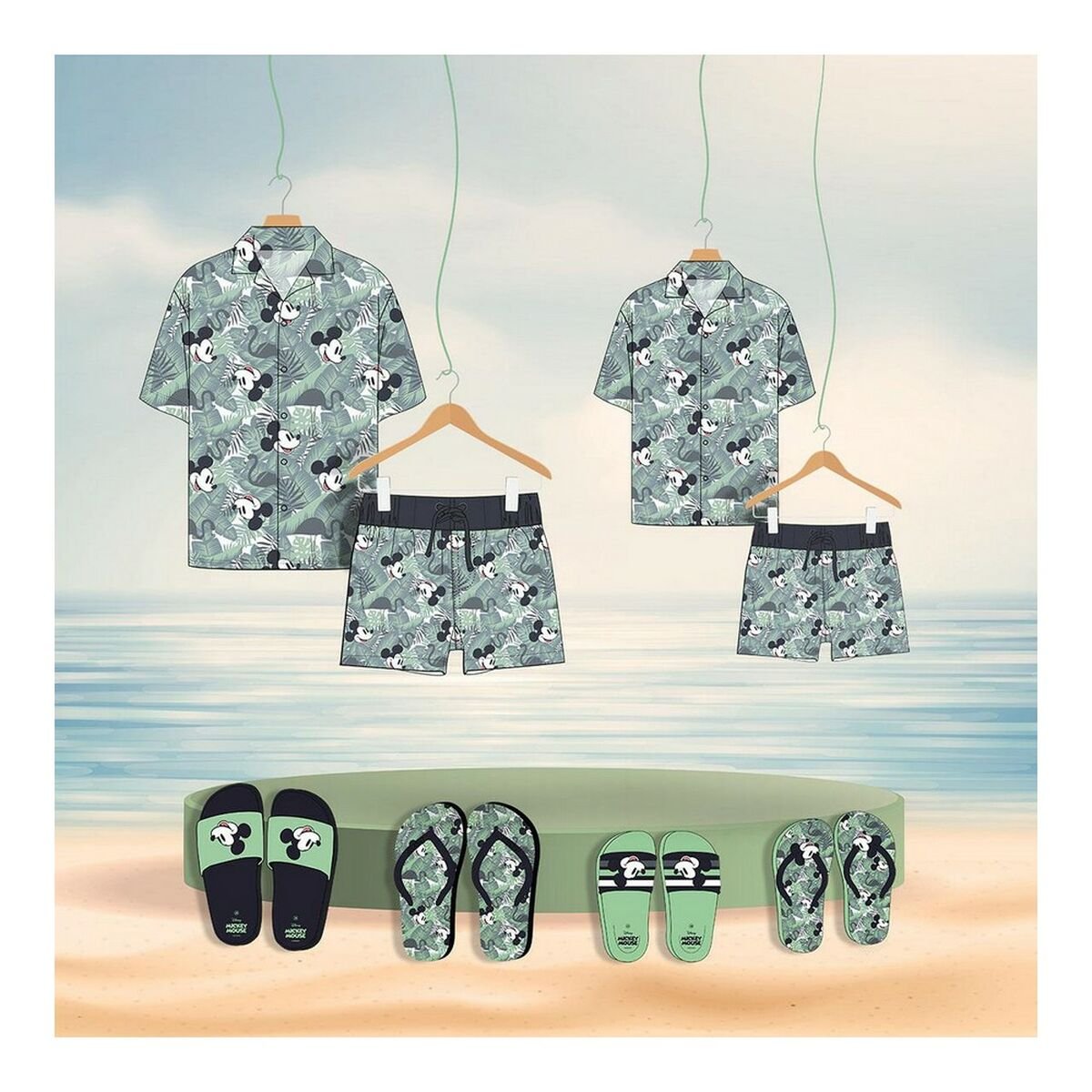 Flip Flops for Children Mickey Mouse Light Green - BYAG.Sports & OutdoorsBYAG SelectionBYAG.S0731248Flip Flops for Children Mickey Mouse Light Green35