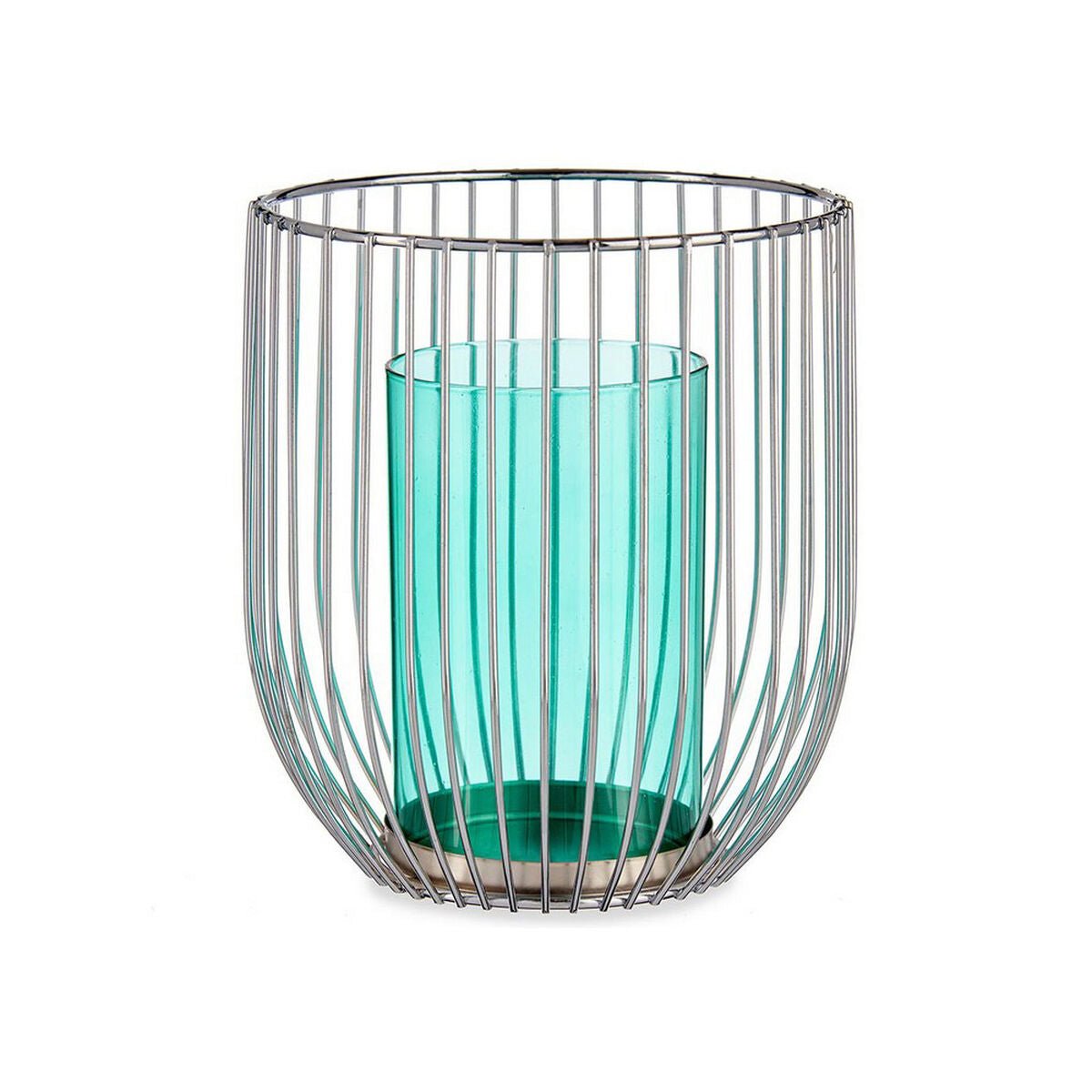 Gift Decor Kerzenhalter Blau Silber Metall Glas Cage - BYAG.Wohnen & Küche > WohnaccessoiresGift DecorBYAG.S36096248430852677525Gift Decor Kerzenhalter Blau Silber Metall Glas Cage