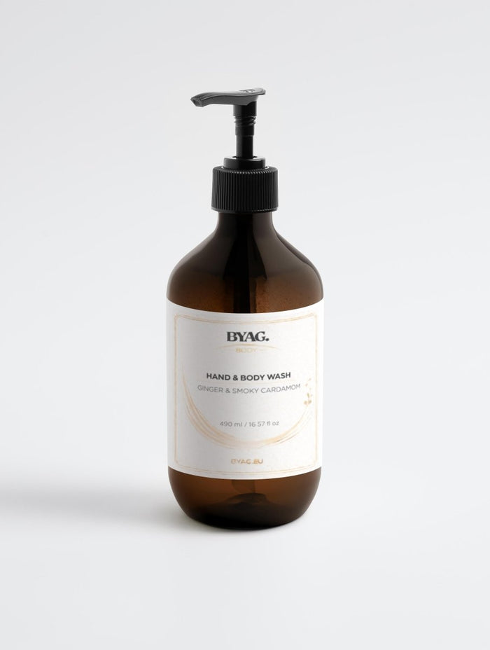 BYAG. Hand & Body Wash – Ginger & Smoky Cardamom