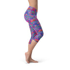 Mermaid Women's Capri Leggings - Purple von Mermaid | BYAG.