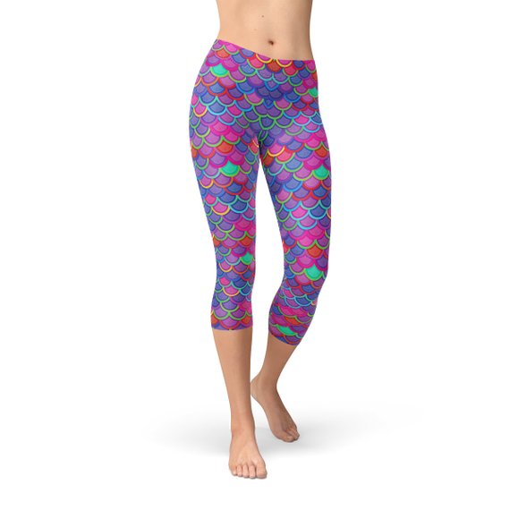 Mermaid Women's Capri Leggings - Purple von Mermaid | BYAG.