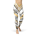 Marble W Lines Women's Leggings - Black von BYAG. | BYAG.