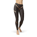 Striped Lines Women's Leggings - Brown von BYAG. | BYAG.