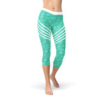Women's Capri Leggings - Turquoise von BYAG. | BYAG.