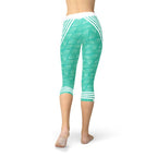 Women's Capri Leggings - Turquoise von BYAG. | BYAG.
