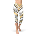 Marble W Lines Women's Capri Leggings - Black von BYAG. | BYAG.