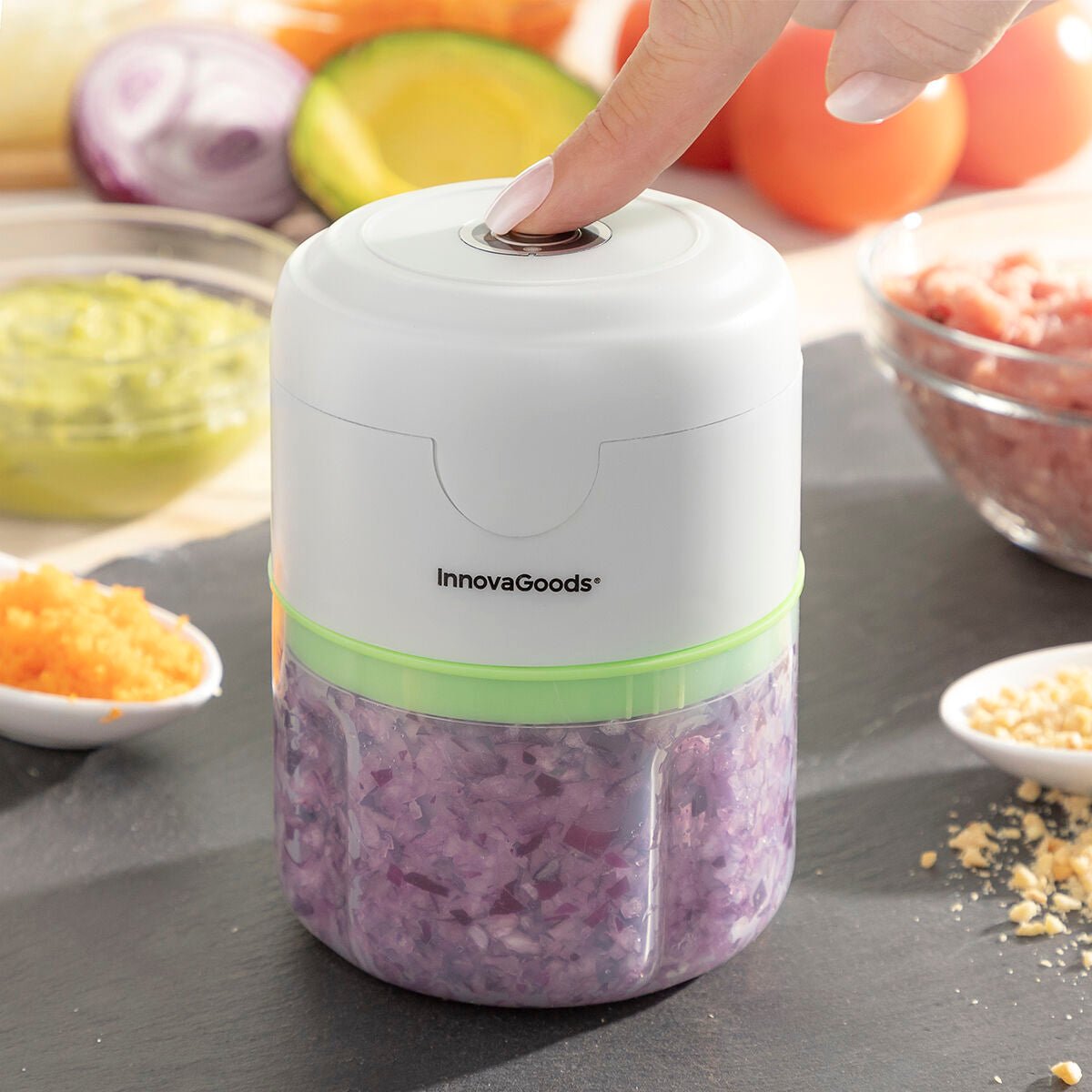 InnovaGoods Wiederaufladbar Tragbar Mini Chopper Echoppie - BYAG.Wohnen & Küche > Kleine ElektrogeräteInnovaGoodsBYAG.V01033378435527818753InnovaGoods Wiederaufladbar Tragbar Mini Chopper Echoppie