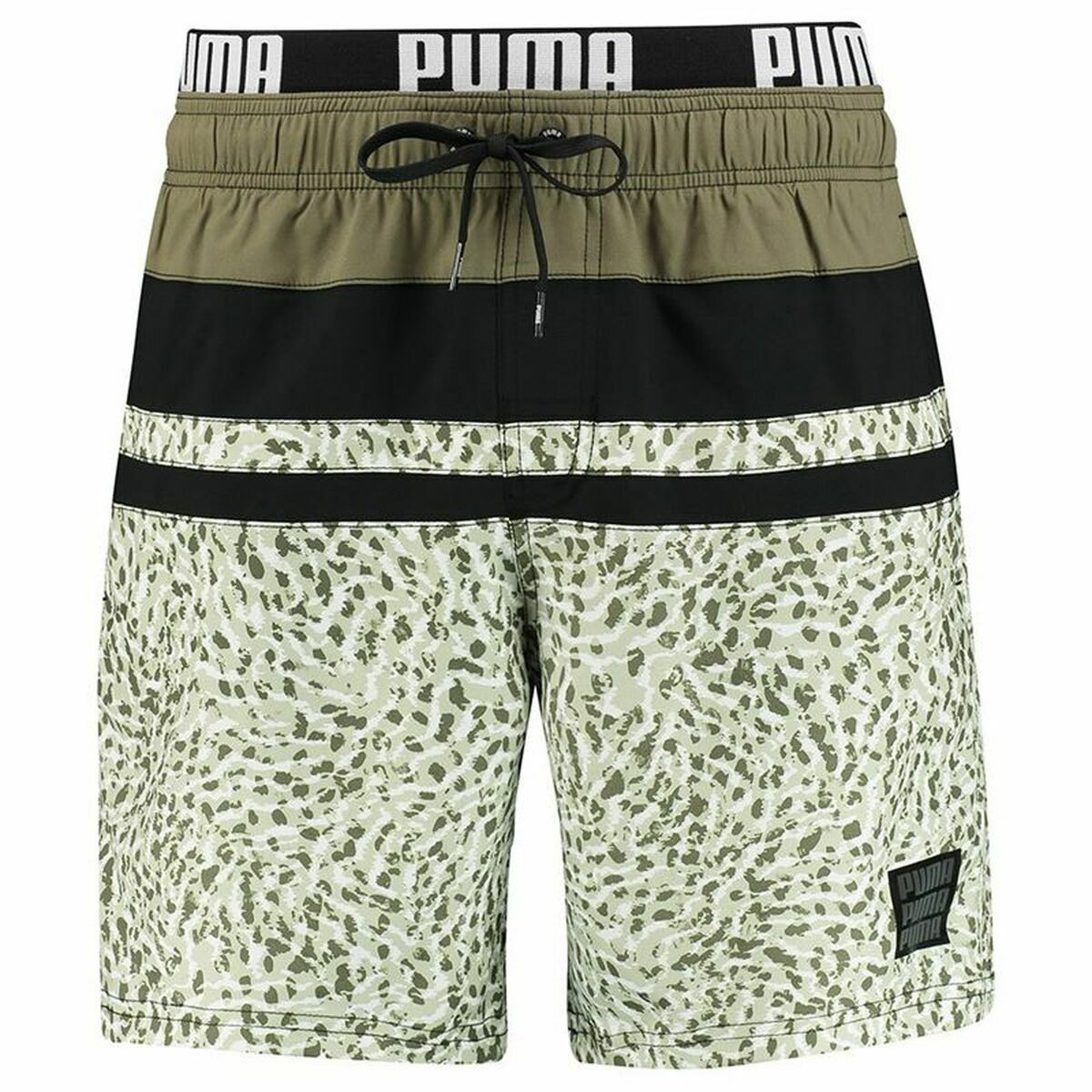 Puma Herren Bademode Swim Heritage Stripe Khaki - BYAG.BademodePumaBYAG.S6455122Puma Herren Bademode Swim Heritage Stripe Khaki – XLXL