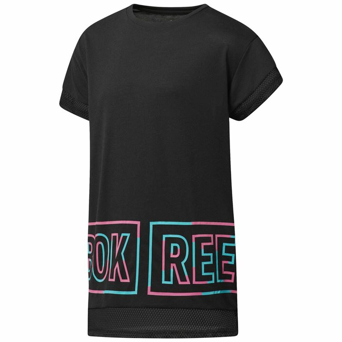 Reebok Damen Kurzarm T-Shirt Dance Mädchen Squad Schwarz - BYAG.T-ShirtReebokBYAG.S6454011Reebok Damen Kurzarm T-Shirt Dance Mädchen Squad Schwarz – XSXS