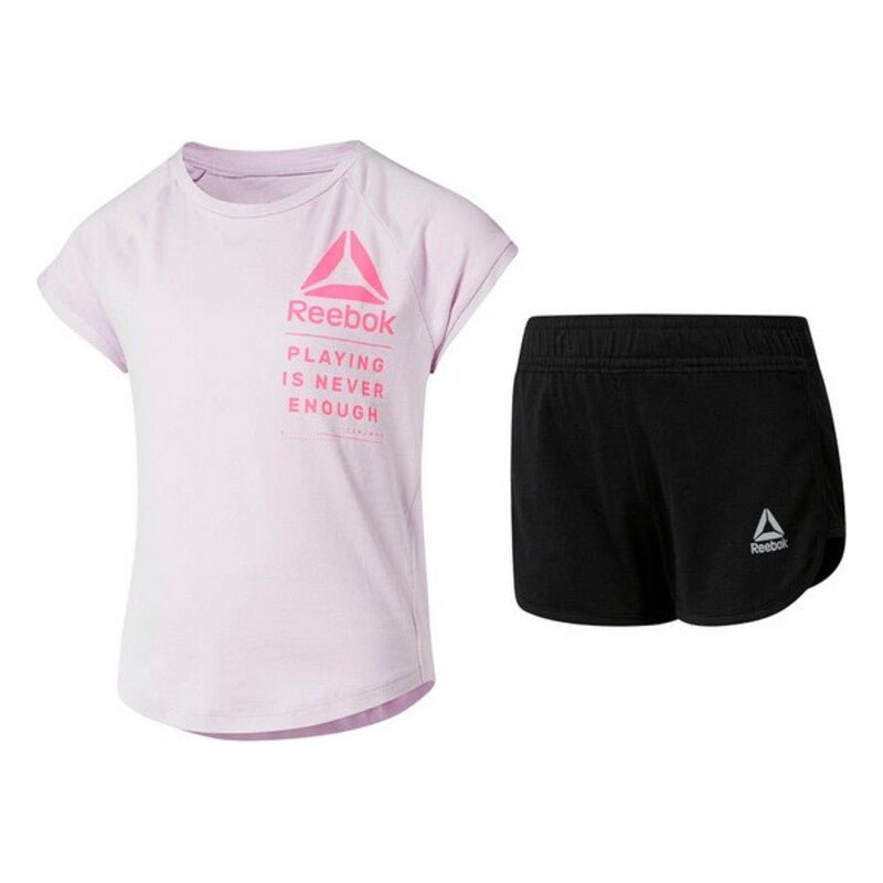 Reebok Kinder Sportset G ES SS MONGLW BABY Rosa - BYAG.BekleidungssetReebokBYAG.S2008869Reebok Kinder Sportset G ES SS MONGLW BABY Rosa – 4 Years4 Years