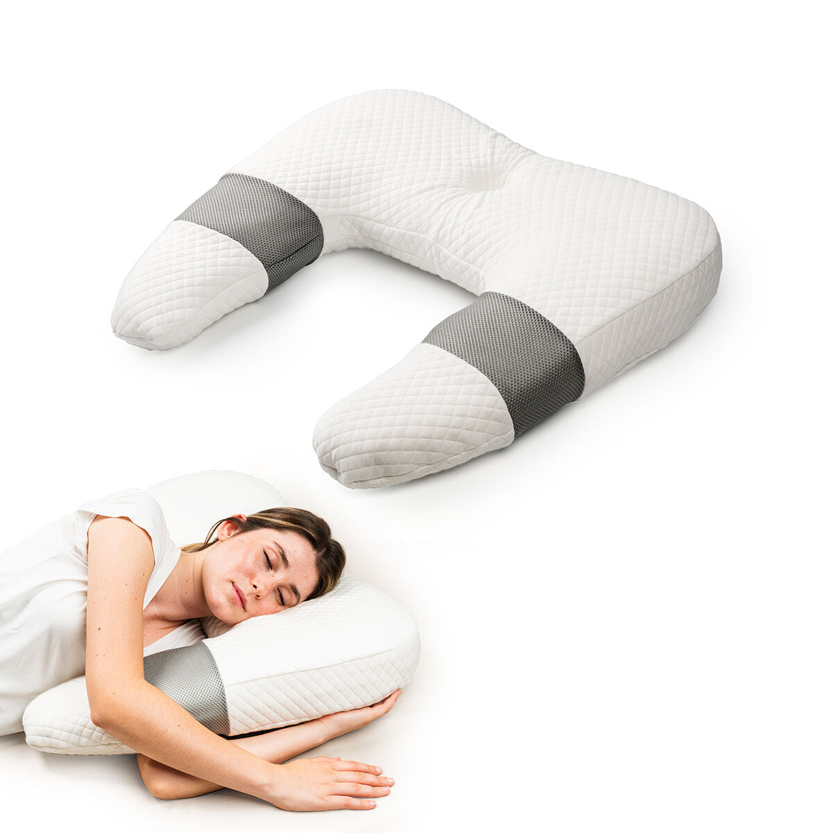InnovaGoods Multifunction Ergonomic Kissen Ullow – Ansicht 1