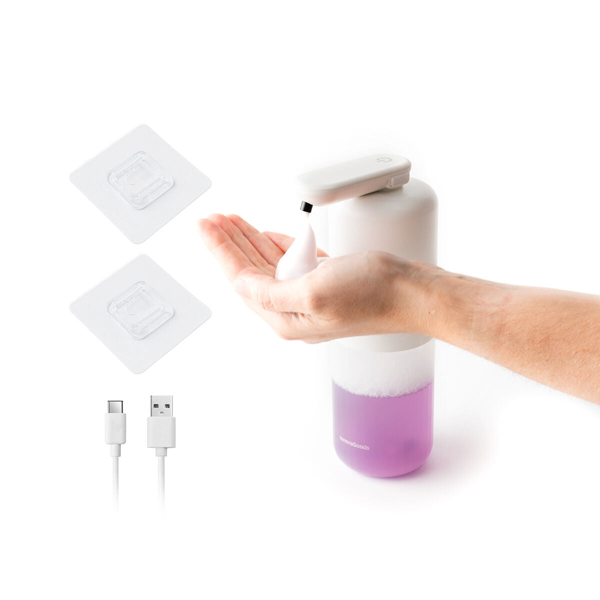 InnovaGoods Wiederaufladbar Automatischer Schaumseifenspender Bitefom – Produktansicht 8