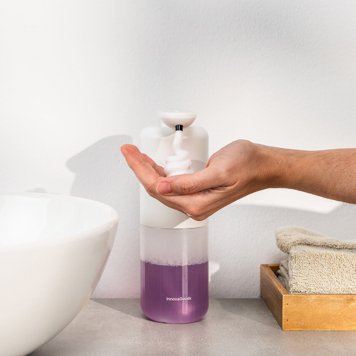 InnovaGoods Wiederaufladbar Automatischer Schaumseifenspender Bitefom – Produktansicht 1