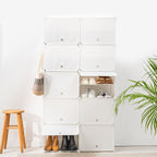 InnovaGoods Mobiler modularer Schuhschrank Weiß – Produktansicht 3