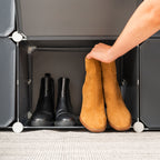 InnovaGoods Mobiler modularer Schuhschrank Grau – Produktansicht 5