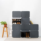 InnovaGoods Mobiler modularer Schuhschrank Grau – Produktansicht 3