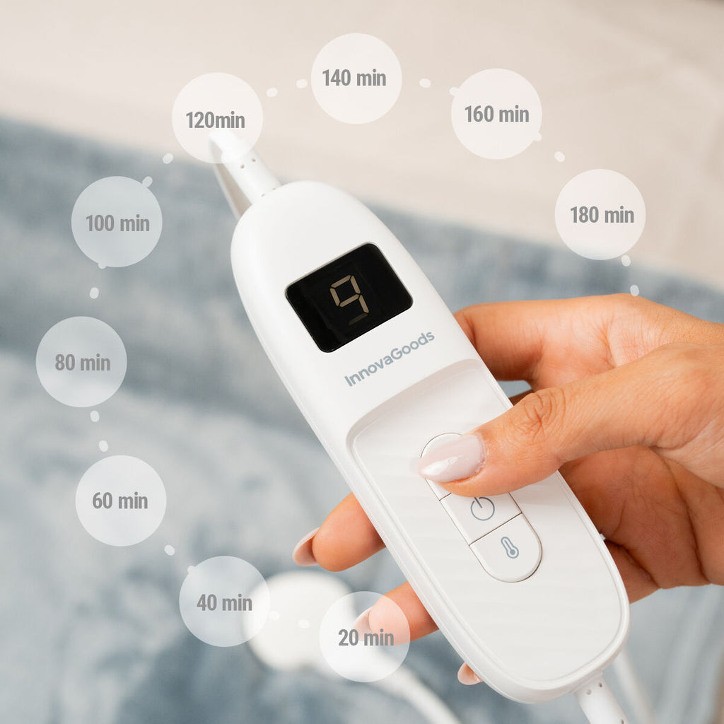 InnovaGoods Heizdecke Heklet Weiß Grau 160 W – Produktansicht 6