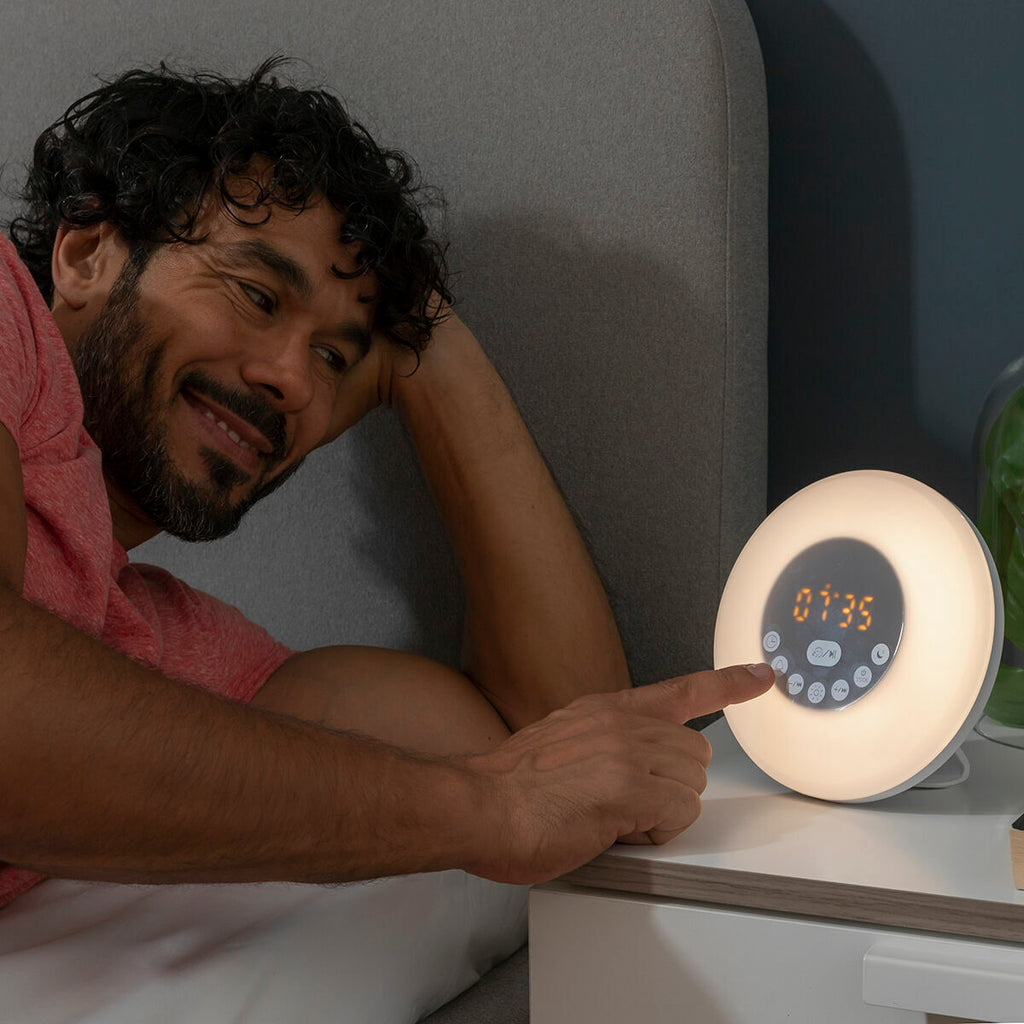 InnovaGoods Wiederaufladbar Lichtwecker mit Lautsprecher Sunrilk – Produktansicht 4