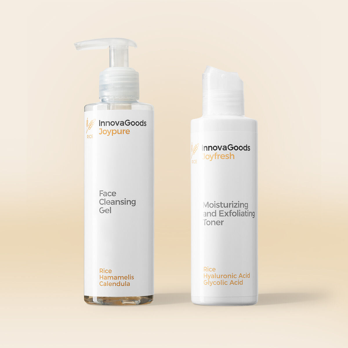 InnovaGoods Gesichtsreinigung Duo Set Reis – Ansicht 1