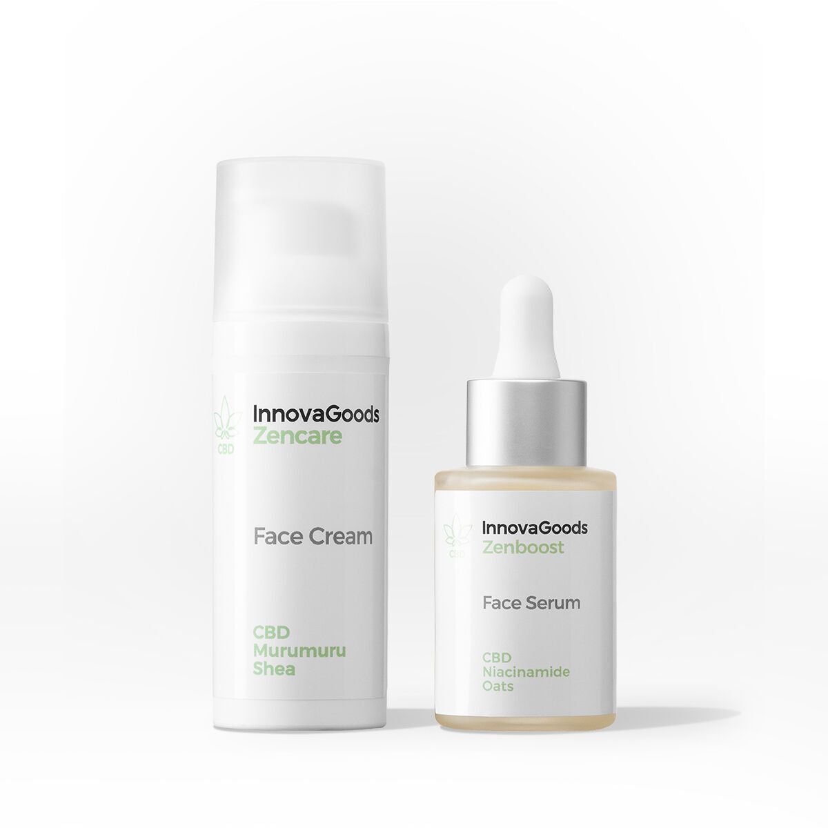 InnovaGoods Gesicht Feuchtigkeitspflege Duo Set CBD – Ansicht 3